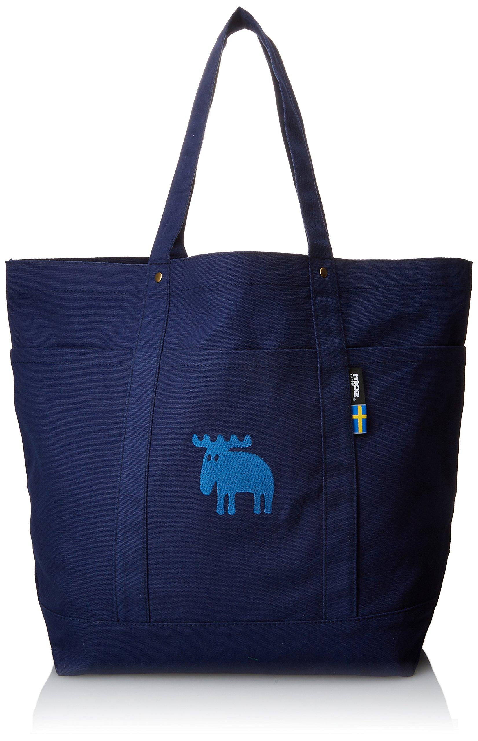 

moz Холщовая сумка-тоут BL, LL, Синяя, синий