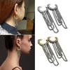 Stylish Tassels Chain Earrings C-shape Hoop Earrings Ear Loop Fashion Jewelry