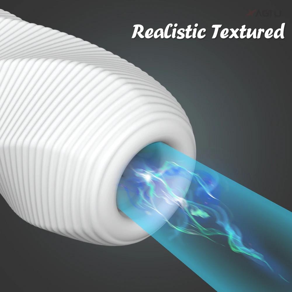Soft Silicone Male Masturbator Cup Stretchable Masturbation Tools for Men Pocket Pussy Waterproof Sex Toys for Men Adult Goods