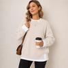 Women's Double Layer Collar Knit Pullover Sweater