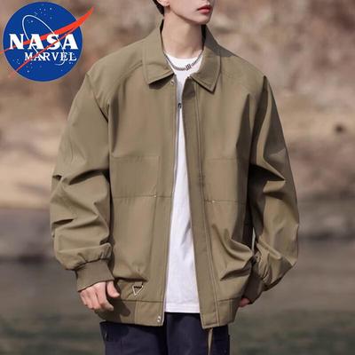 NASA MARVEL Men's Casual Windproof Lapel Jacket