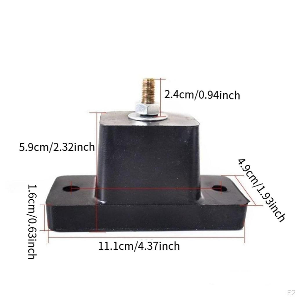 4x Rubber Conditioner Vibration Isolator Anti Pads Multifunction Fittings Lightweight