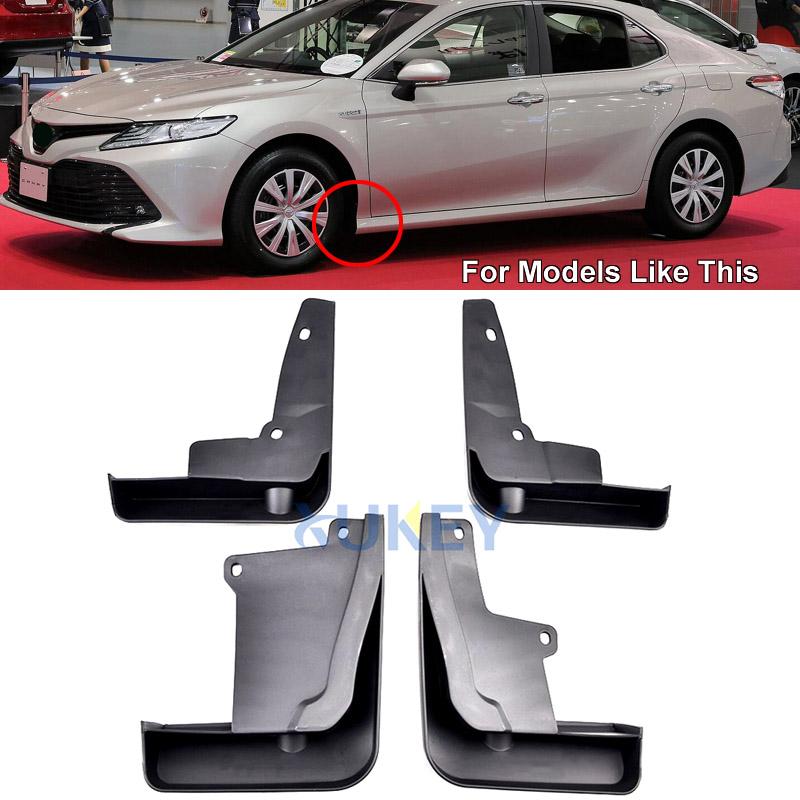 Set Molded Car Mud Flaps For Toyota Camry 2018  Base LE XLE XV70 Mudflaps Splash Guards Mud Flap Mudguards Fender