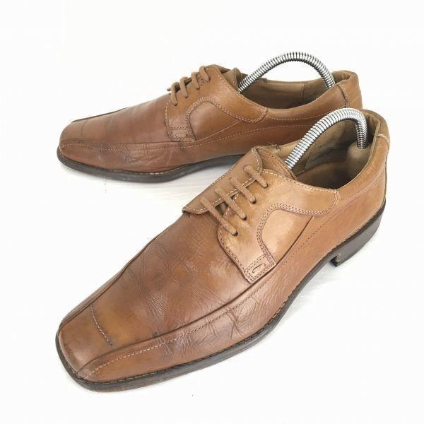 

Lloyd Germany Heavy Leather Swirl Moc 26.5 Camel Dress Shoes Business