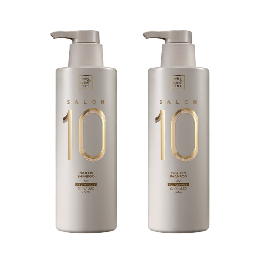 Mise En Scene Salon 10 Protein-Shampoo für extrem geschädigtes Haar, 500 ml, 1 Stück/2 Stück