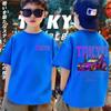 Boys' Short Sleeved T-shirt, Racing Printed Children's T-shirt, Fashionable Casual Top