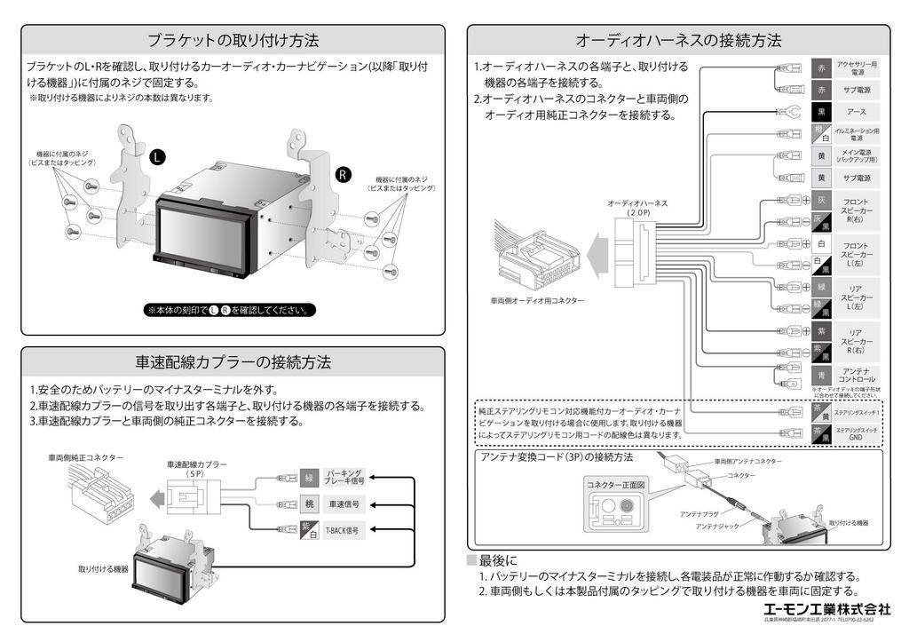 amon AODEA Audio and Navigation Installation Kit for Subaru Impreza F-2497