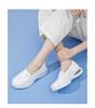Bu Lan Ni Women's Genuine Leather Nurse Shoes – Breathable, Soft Sole, Non-Slip, Air Cushion, Comfortable for Medical Staff, Same Style as Hospital
