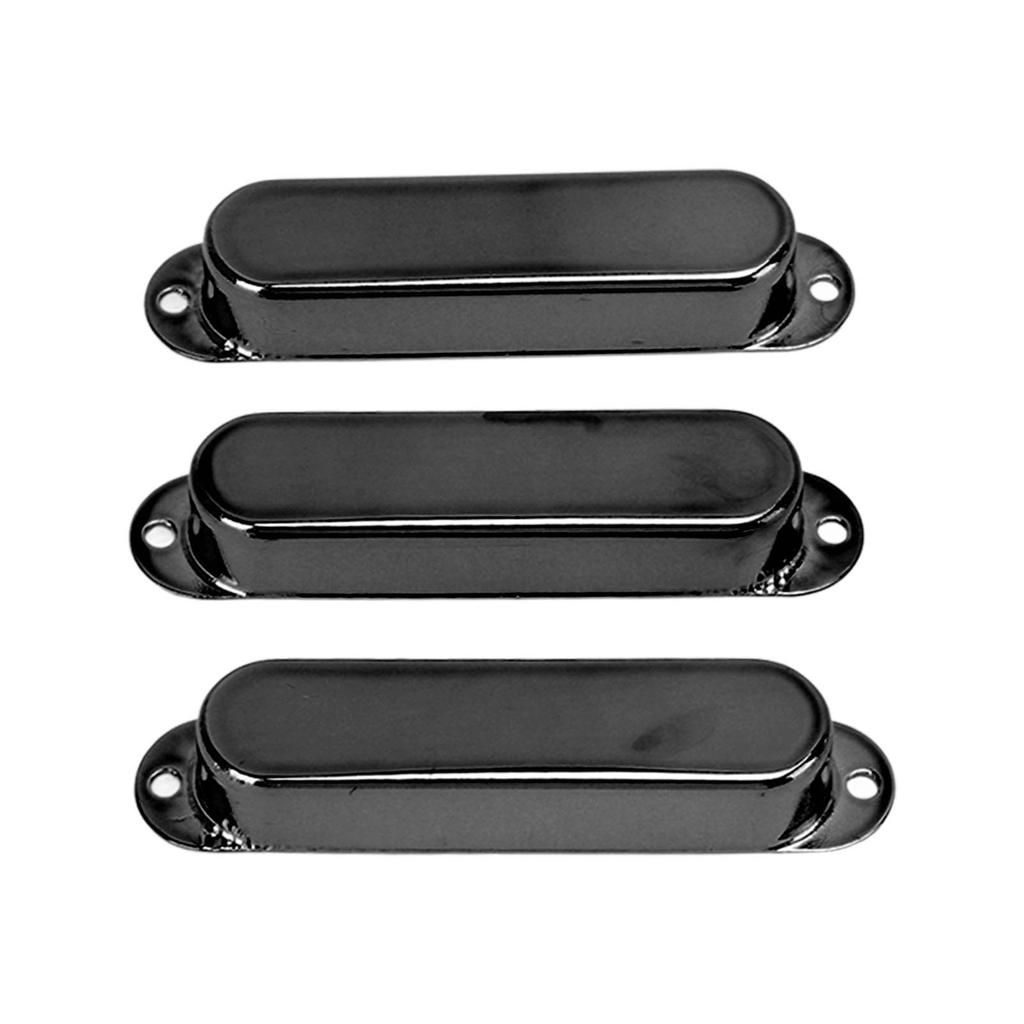 3Pcs Electric Guitar Single Coil Pickup Cover Copper Instrument Accessory Set Kit