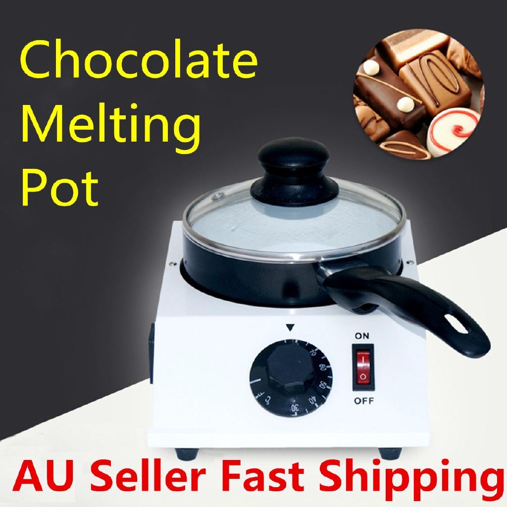 40W Black Electric Chocolate Cheese Melting Machine Mini Non-Stick Ceramic Pot Tempering Cylinder Melter Pan Single Pan Ceramic