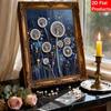 DIY 5D Dandelion Pearl Art Kit No Frame Pearl Diamond Painting for Adults 30x40cm Floral Gem Art for Home Wall Decoration & Craft Gift