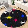 1pc Cosmic Stars Chair Carpet for Office, Round Non Slip Durable Large Size Office Carpet, Suitable for Office