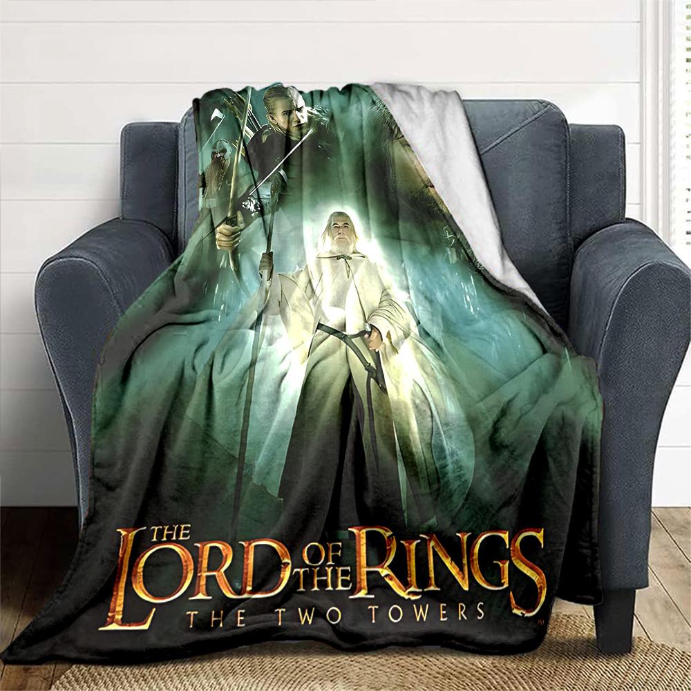 1pc Lord of the Rings Two Towers Flannel Blanket Soft Warm Throw for Home, Office, Travel, All-Season Cozy Bedding GiftL1182