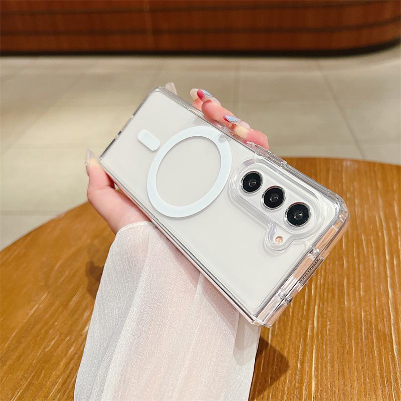 Samsung Z Flip 6 Transparent Magnetic Airbag Drop-proof Case S26+
