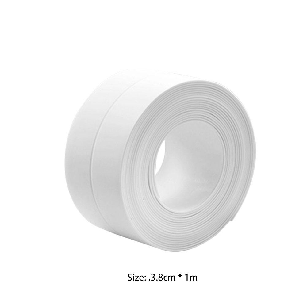 Self Adhesive Caulk Tape Decorative Sealing Tape 3.8cm X 1m Repair Mildew Tape for Kitchen Countertop Wall Edge