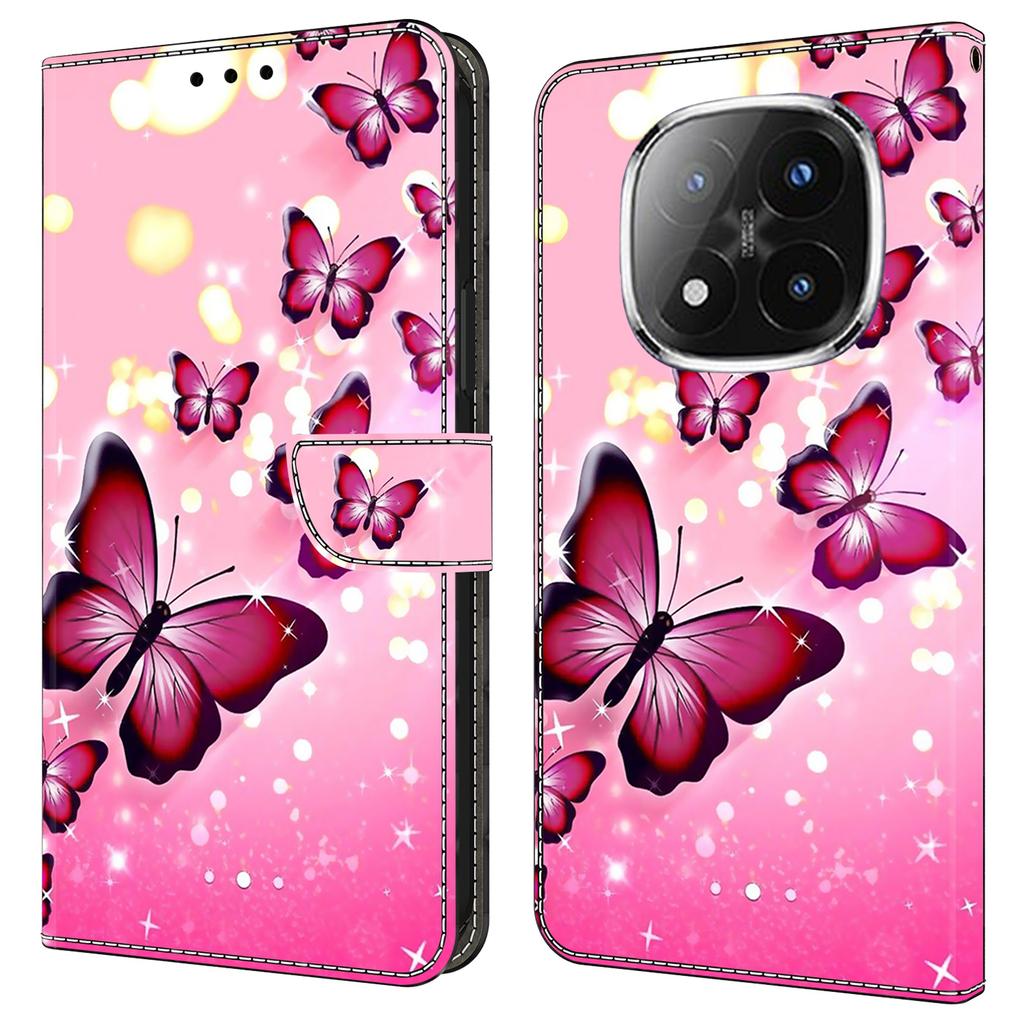 For Xiaomi Redmi Note 14 Pro+ 5G Case Wallet Stand Pattern Printing PU Leather Flip Phone Cover