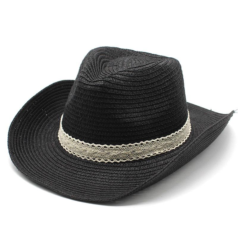 Ethnic Style Jazz Hat Summer Men And Women Boutique Straw Hat Sunshade Casual Beach Hat Retro Top Hat