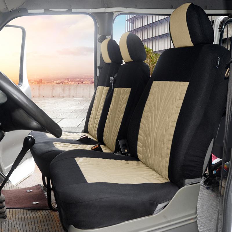 AUTOYOUTH 2+1 Sitzbezüge Autositzbezüge Schutz für Transporter/Lieferwagen,Universelles Polyestergewebe Autoabdeckungen,LKW-Zubehör