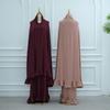 Loriya 2025 Solid Color Dress with Large Headscarf LR972