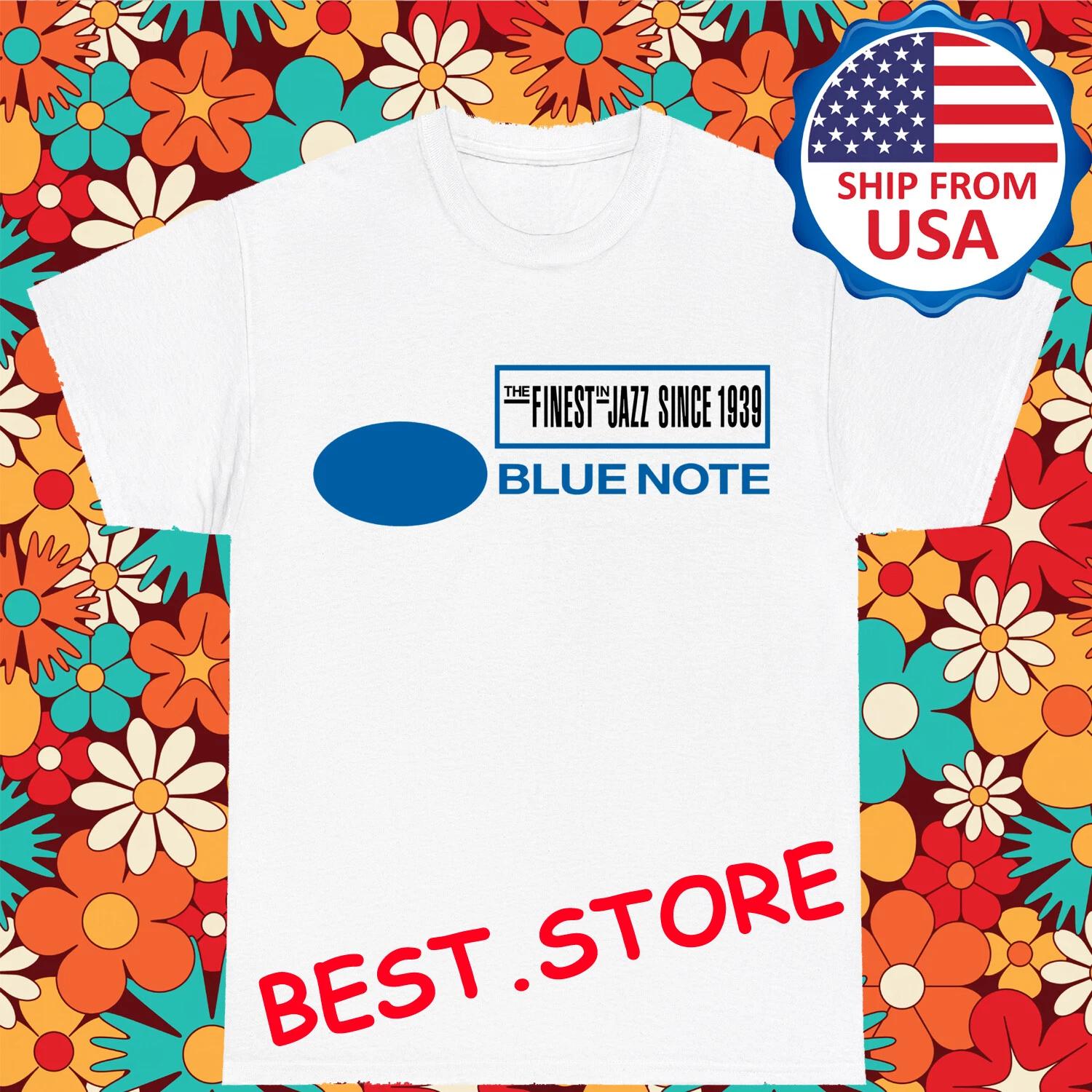Blue Note Records Men s White Size S-5XL 4XL