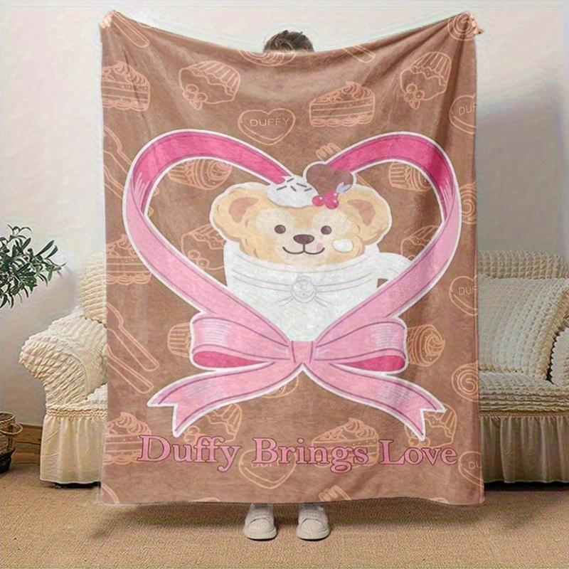 1pc, Duffy (12) Cozy Flannel Throw Blanket Perfect Gift for Bedroom, Living Room, Travel, Camping, Car