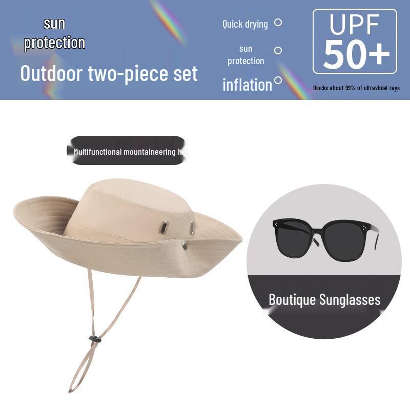 Men's Outdoor Denim Mountaineering Hat - Sun Protection for Climbing, Fishing, and Summer Activities