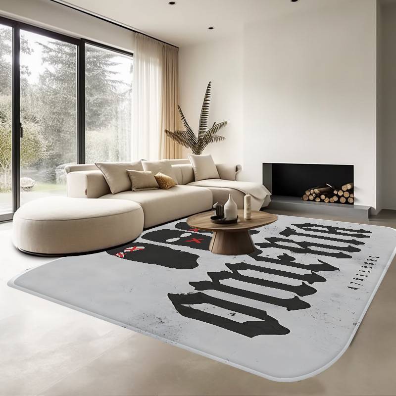Cool Omerta Maes Room Mats Cheaper Anti-Slip Modern Living Room Balcony Printed Welcome Rug