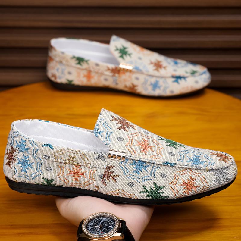 Fashion Luxury Brand Men Loafers Fashion Breathable Men Casual Shoes Comfort Slip-on Mens Driving Shoes Lightweight Lazy Shoes Moccasins
