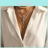 Geometric Cross Pendant Necklace With Alloy Chain For Trendy Unisex Fashion