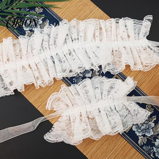 Lace Collar Ruffle And Wrist Cuff Sleeves Set, Vintage Clown Costume, White Victorian Choker Accessories for Halloween Cosplay, Tea Party Style