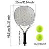 Outdoor Paddle Tennis Racquet Beach Padel Racket for Power and Agility with EVA Foam Core