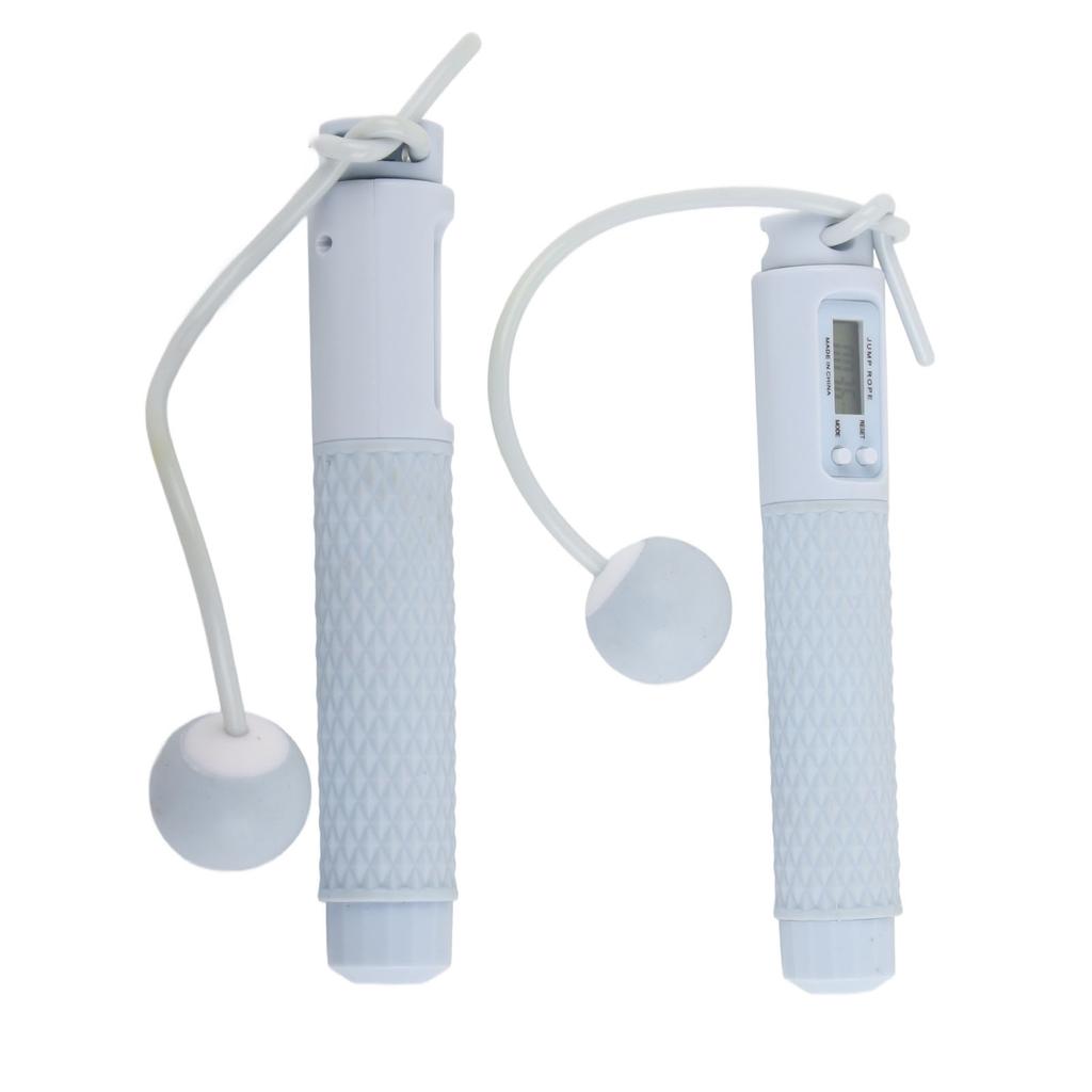 Jump Rope with Counter Smart Electronic Ropeless Jump Rope with Weight Ball for Indoor Outdoor Fitness Exercise Blue