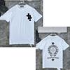 D44 CHROME HEARTS Summer New High Quality Cotton Round Neck Loose Large Size Men's and Women's T-shirt Couple T-shirt
