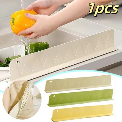 1pc Water Blocking Board Household Sink Waterproof Partition Bathroom Sink Splash Proof Faucet Baffle