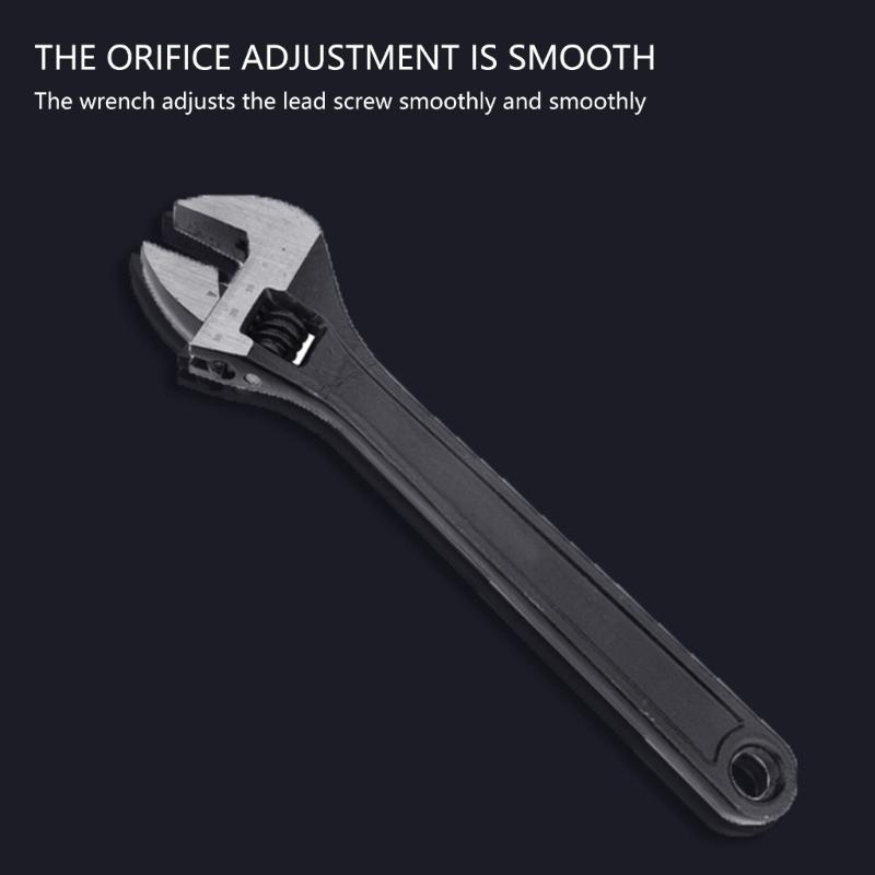 Large Opening Adjustable Spanner Monkey Wrench Adjustable Angle Slide Wrench 8/10/12inch Household Tool