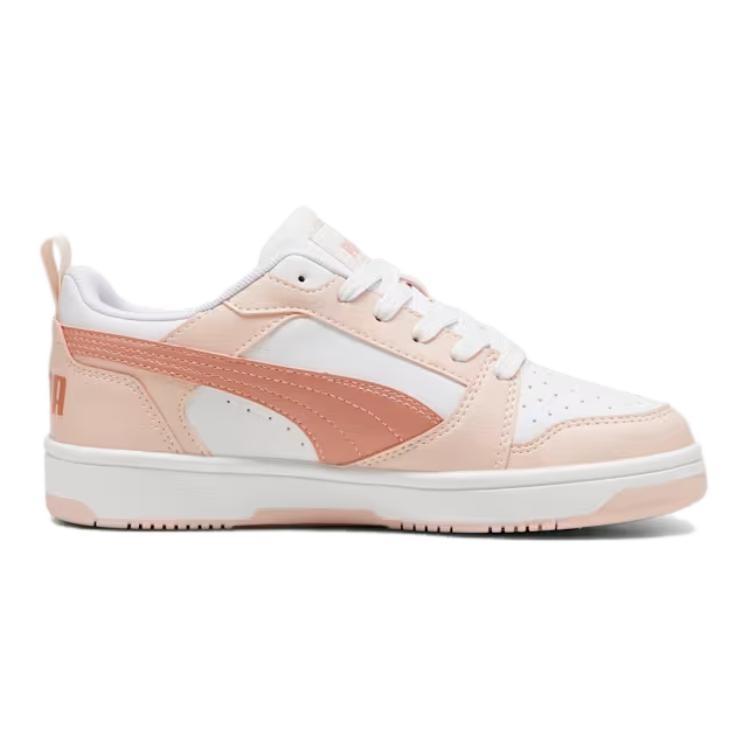 PUMA Rebound V6 Abrasion Resistant Abrasion Resistant Low top Kids' Skateboarding Shoes Pink White Teenagers 393833-17