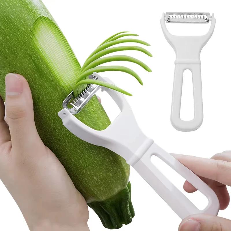 Stainless Steel Blade Fruit Cutter Home Kitchen Tools Manual Vegetable Grater Potato Carrot Julienne Peeler Slicer