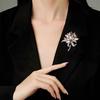 Sparkly Rhinestone Bouquet Brooches Elegant Crystal Brooch Pin Zircon Jewelry Accessory  Women