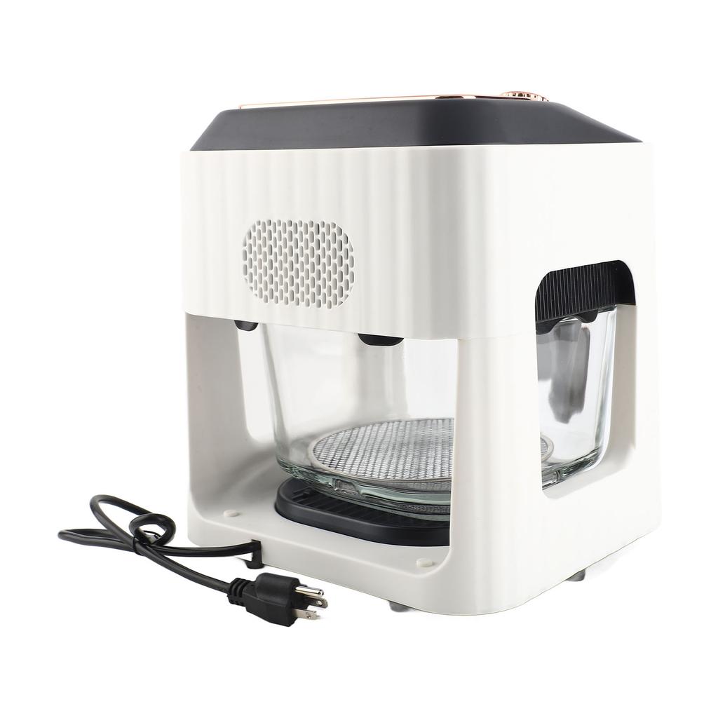 1000W Electric Air Cooker Visual Cooking Window Large Capacity Compact Hot Frying Oven Fryer for