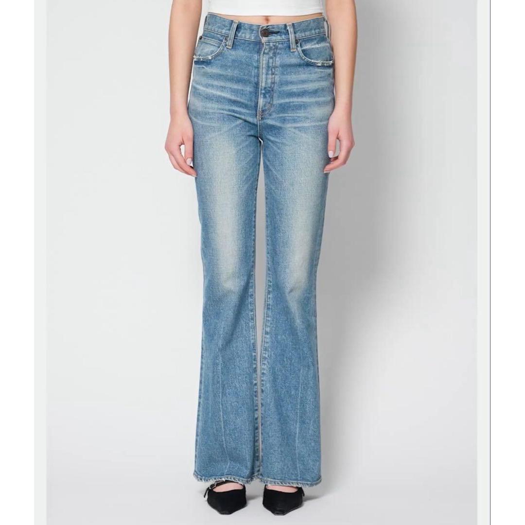 MOUSSY MVS FLARE Denim 24 inches Light Blue
