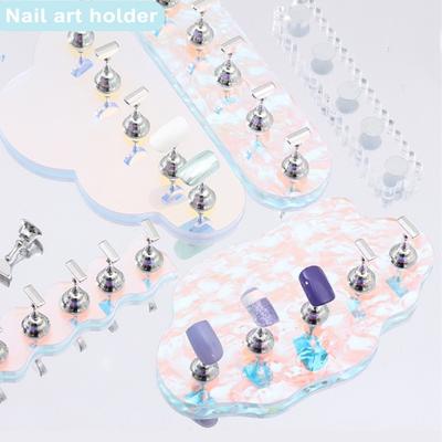 Nagelständer, robust, langlebig, Nagel-Aurora-Fantasie-Übungshalter für Maniküre-Kunst-Übungen und Präsentation