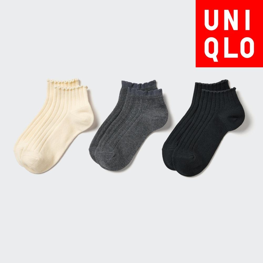 

Короткие носки Uniqlo для девочек с 3-мя полосками 01 OFF WHITE/KIDS 18cm