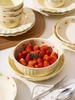2025 New Fresh Style Tableware Set: High-Quality Rice Bowls, Plates, and Spoons Combination
