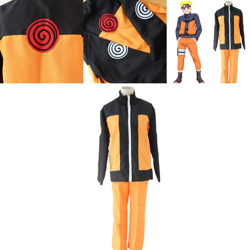 Premium Quality Naruto Uzumaki 2nd Shippuden Cosplay Costume Coat And Pant Fashion Uniform For Anime Enthusiasts