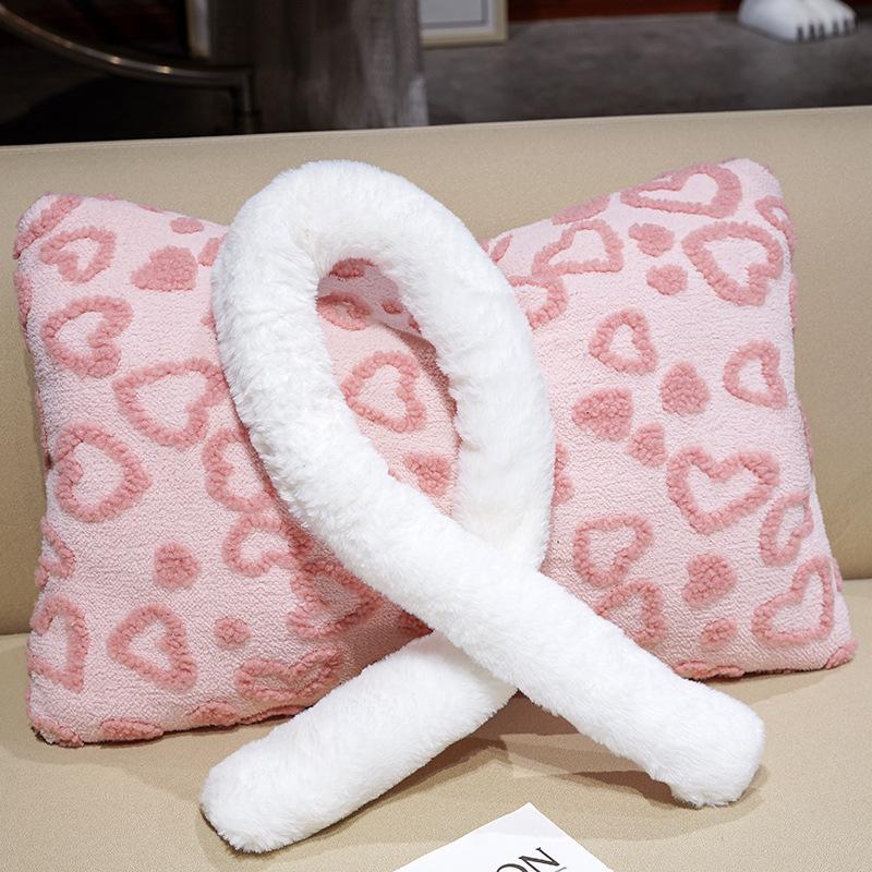 Non-Toxic Love Heart Bowknot Sofa Cushion Valentine'S Day Bow Stuffed Plush Throw Pillow Comfortable Hugging Pillow Couple Princess Gifts