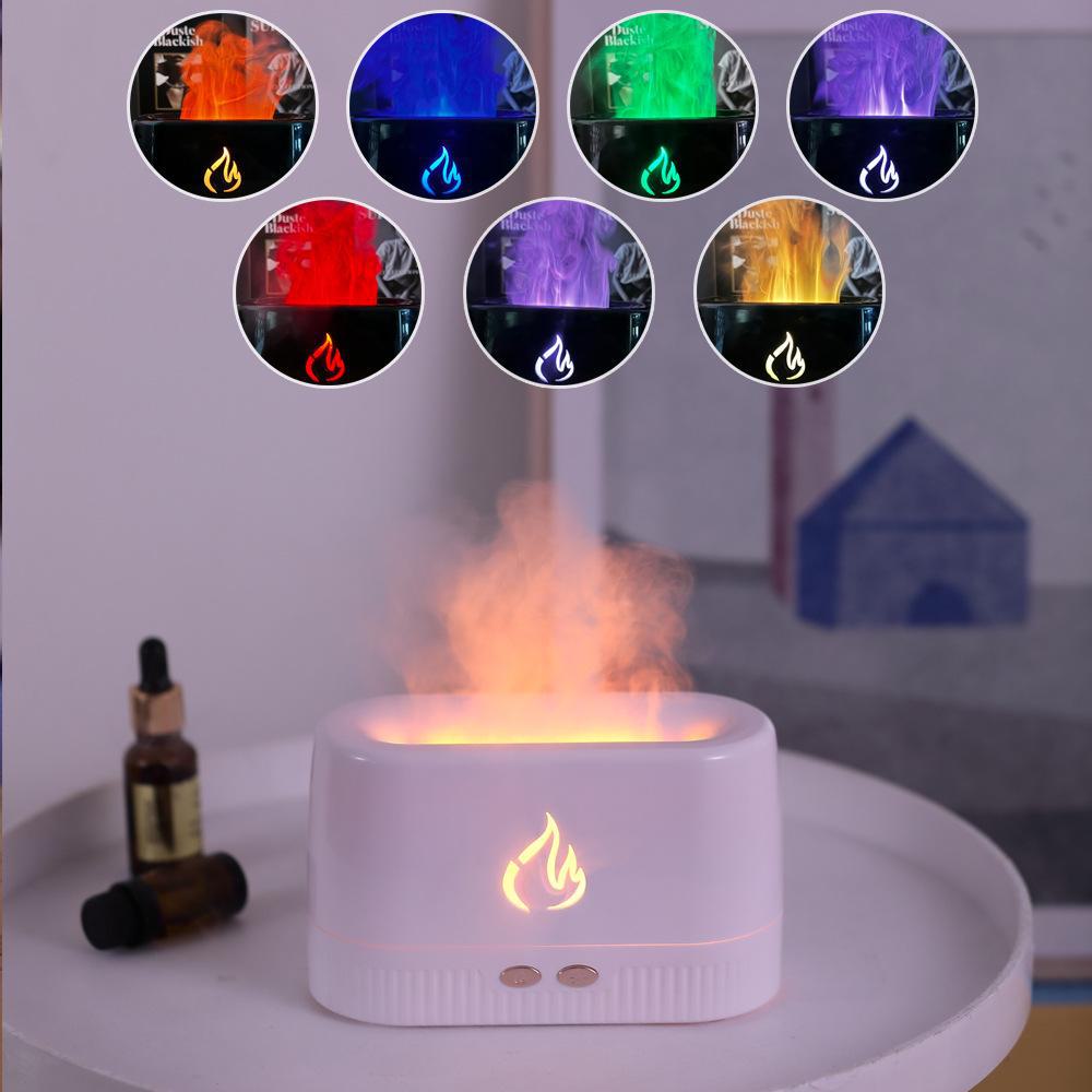 USB 3D Flame Aromatherapy Humidifier with Automatic Spray