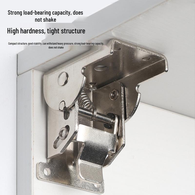 Self-Locking Folding Hinge for Coffee or Dining Table: 90° & 180° Right Angle Connector