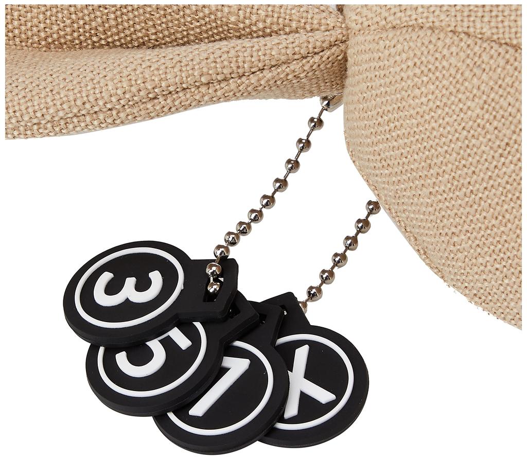 [Jack Bunny] Unisex Fairway Wood Head Cover Summer Tweed Rabbit FW  262-3184335 040Beige FR