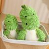 Cute Green Dinosaur Plushie With Avocado Backpack Bag Stuffed Forest Wild Animals Cuddly Plush Toy Doll Gift For Boy Birthday