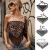 Triangle Shape Tassel Triangle Scarf Polyester Waist Belt Casual Printed Wrap Bustier  Women